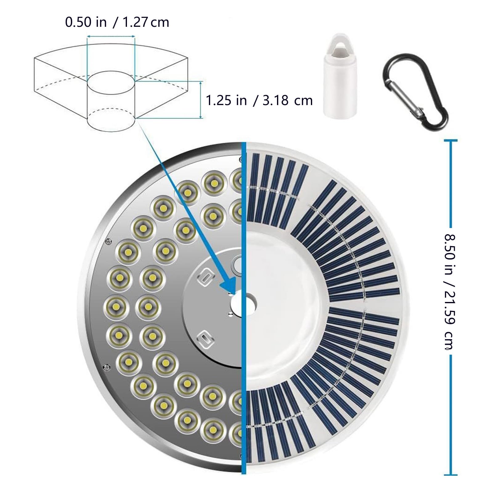 Lampe pour mât de drapeau d ' extérieur, White