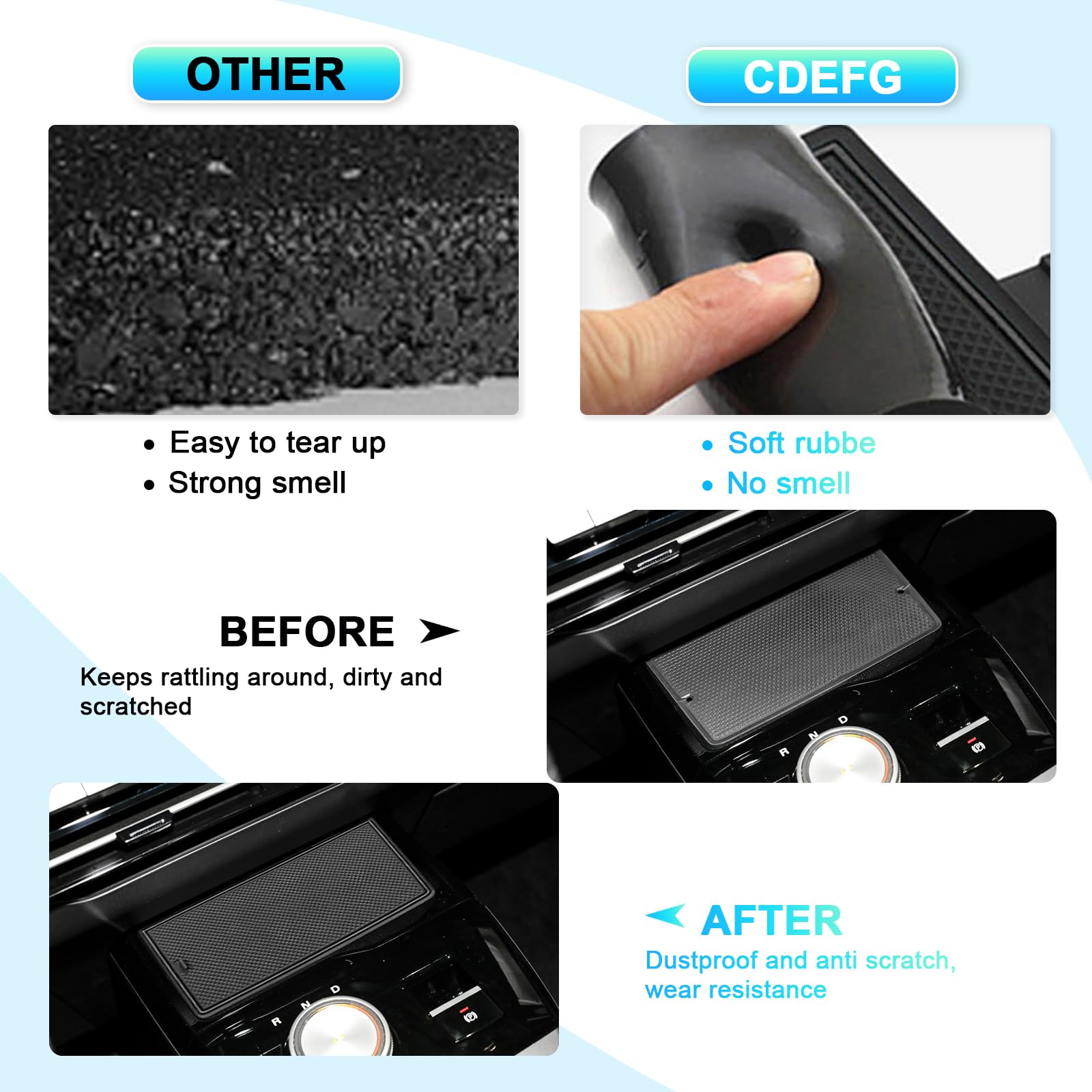 LUWU Rubber mats compatible with MG 4 EV Elektro 2022, 2023, 2024