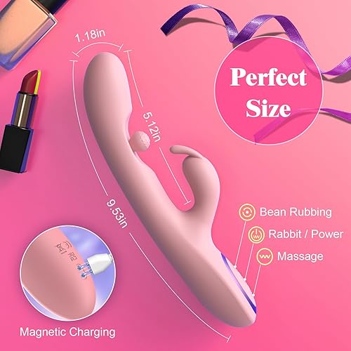 Miniatura 4 de Juguetes sexuales con vibrador de punto G, 3 en 1, juguetes sexuales para adultos, vibradores de rotación de 360° con 10 frotamientos, 7 vibradores
