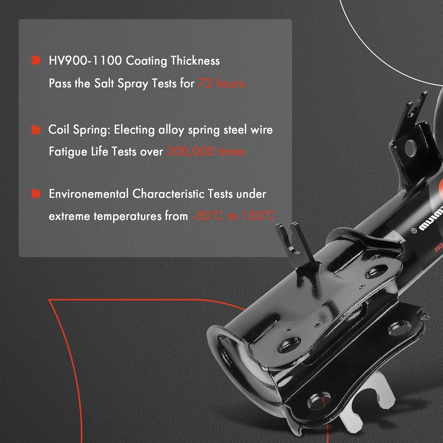 A-Premium Set (4) Front and Rear Complete Strut & Coil Spring Assembly Compatible with Chevrolet Aveo 2004-2011, Aveo5 2007-2011 & Pontiac G3 2009-2010, Wave 2005-2008, Driver and Passenger Side