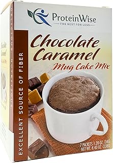 ProteinWise - High Protein Chocolate Caramel Mug Cakes - 7/Box