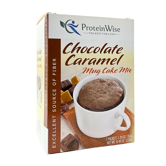ProteinWise - كعك كراميل كراميل شوكولاتة عالية - 7 / Box