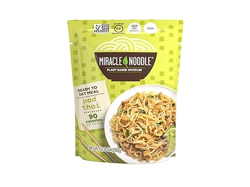 MIRACLE NOODLE Almohadilla tailandesa lista para comer 10 onzas MIRACLE NOODLE Almohadilla tailandesa lista para comer 10 onzas