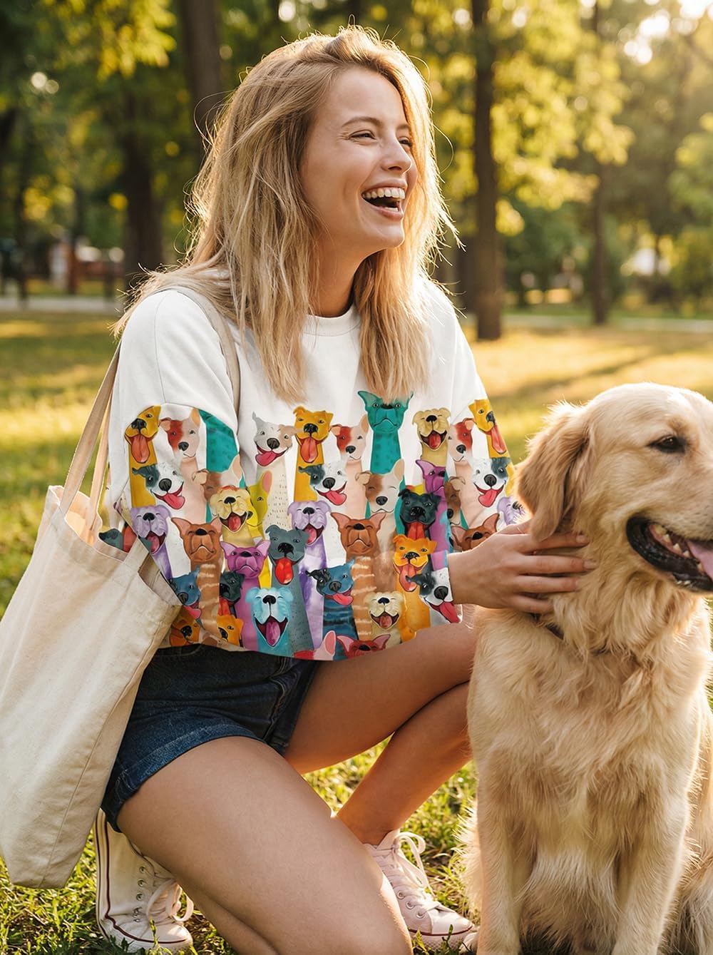 AIMITAG Fall Wildflower Sweatshirt Women Casual Long Sleeve Printed Flowers Shirts Boho Cottagecore Floral Autumn Pullover - Image 4