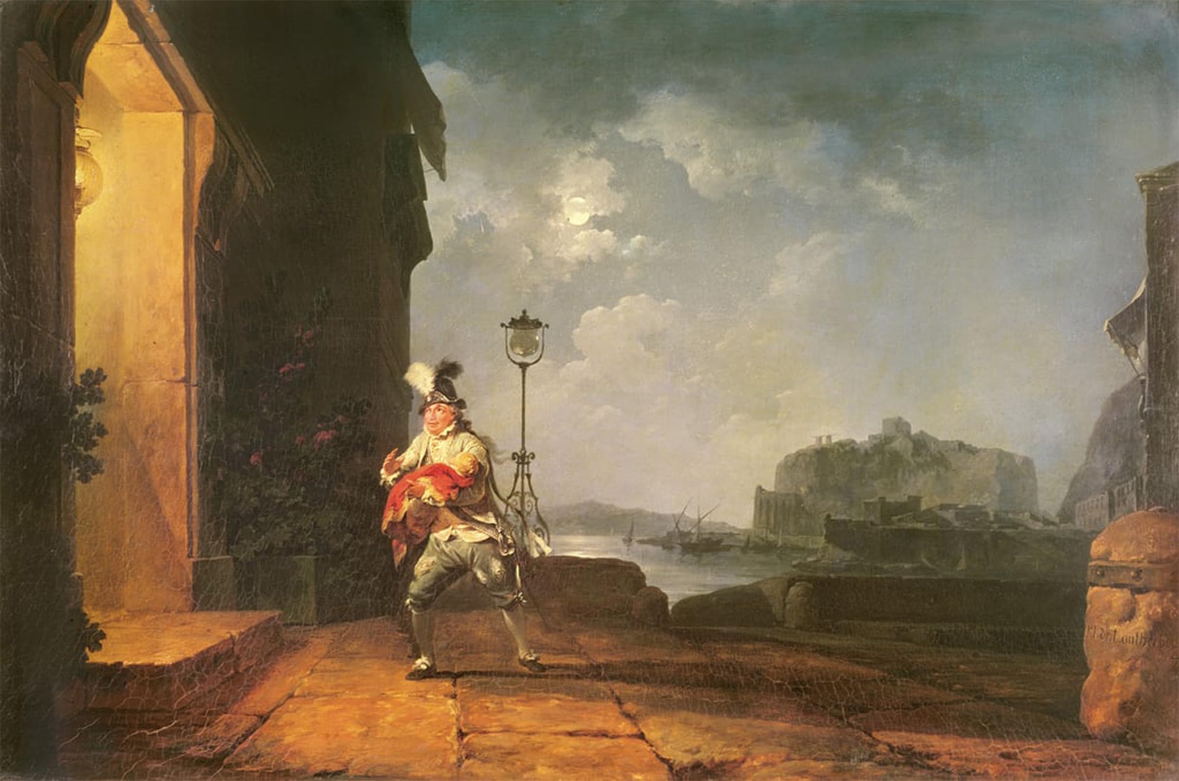 RZHRHJES Abstract Painting Poster Art Print Canvas Print Poster David Garrick As Don John in His Adaptation of the Chances by Philippe Jacques De Loutherbourg for Office Decor 60x90cm