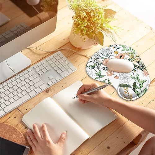 Miniatura 2 de Alfombrilla ergonómica para mouse con reposamuñecas de gel con base de goma antideslizante, fácil de escribir y aliviar el dolor, para juegos,