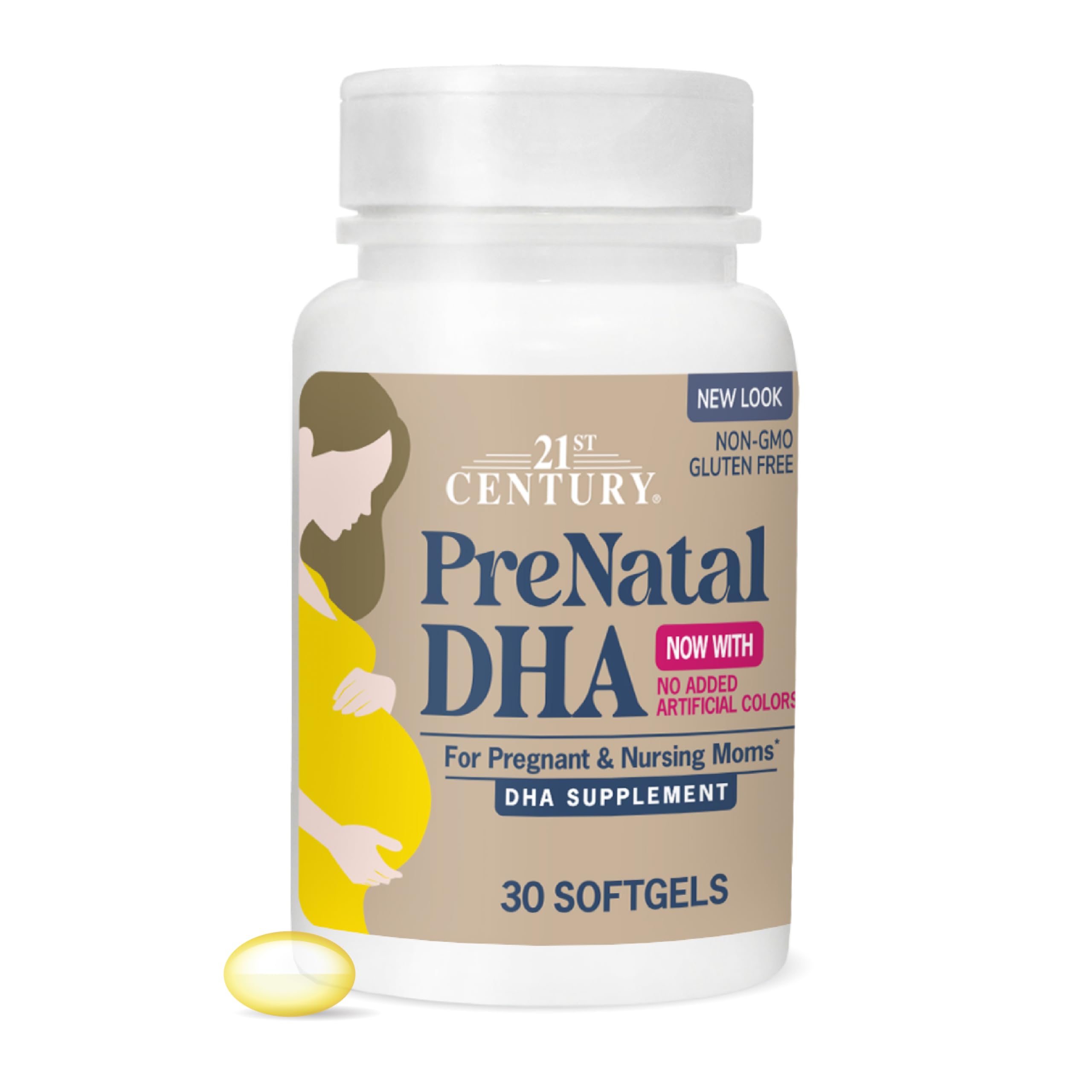 21st Century Prenatal DHA Softgels for Pregnancy & Nursing, 30 Count