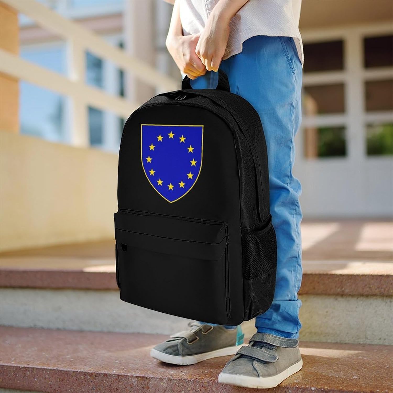 European Union Coat of Arms Backpack Lightweight Backpacks Work Bag