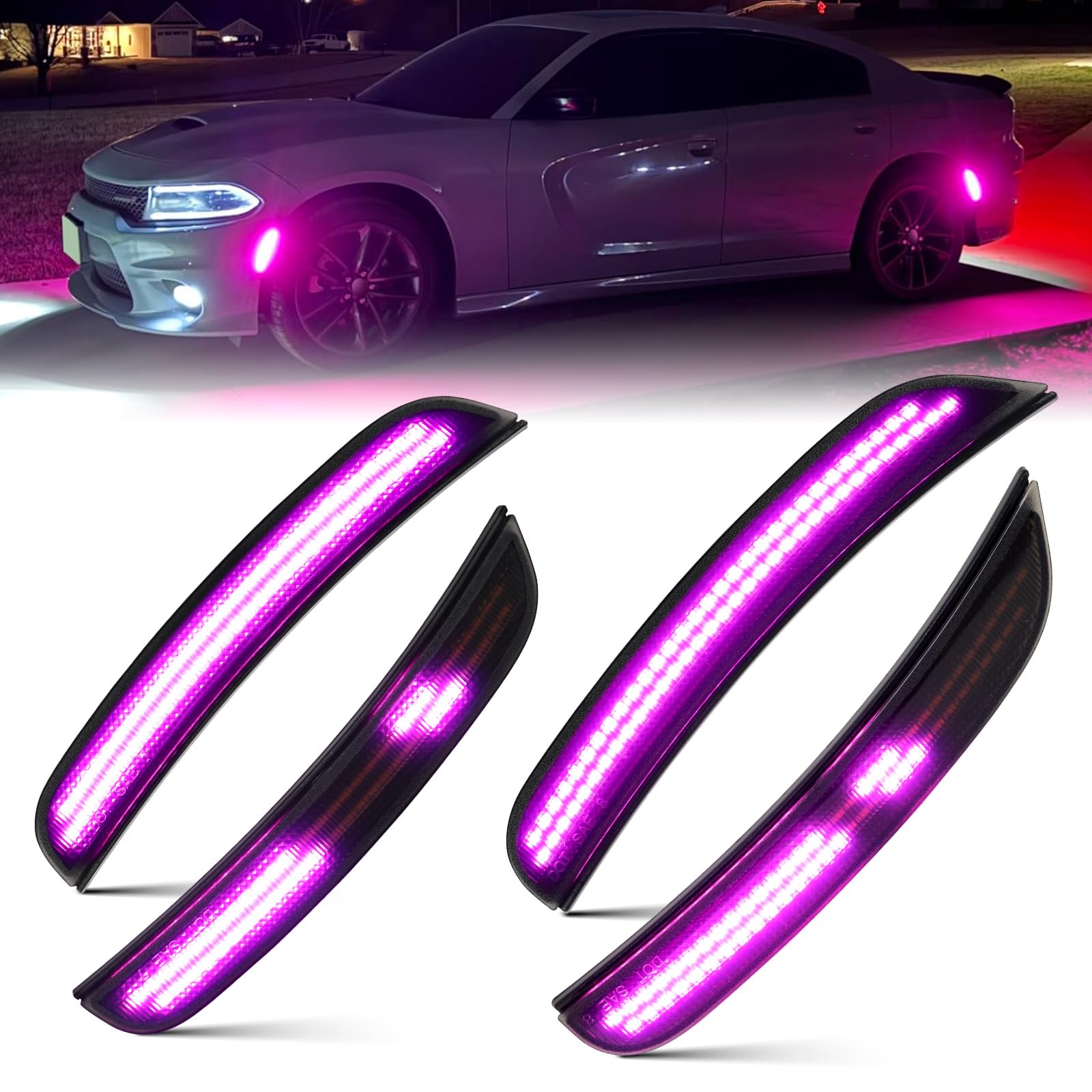 Amazon.com: Dynamic Pink Purple LED Side Marker Lights For 2015
