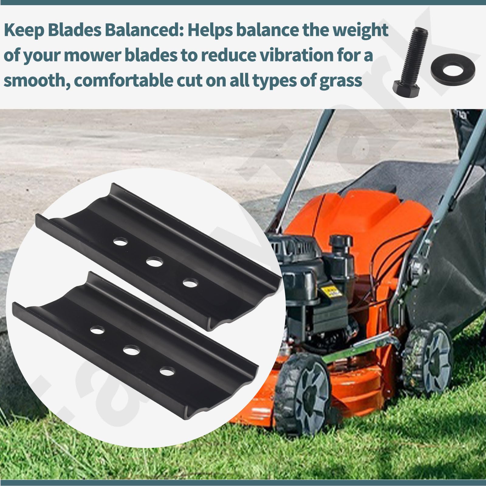 Paquete de 2 soportes de cuchilla 108-3766-03 para cortacésped Toro de 20 a 22 pulgadas, se adapta a 10603, 10604, 10606, 10730, 10736 10739, 20003, 20007, 20012, 20012, 20003. Modelo 016