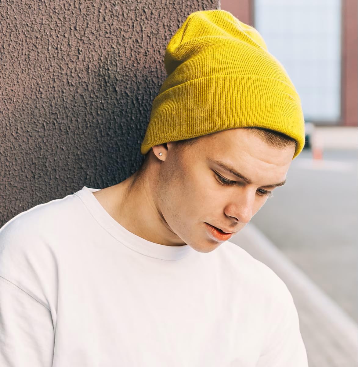 Unisex Beanie Hat for Men Women Soft Knit Skull Cuff Cap Warm Winter Beanie