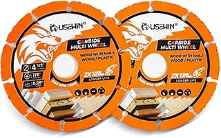 4 1/2 Cut Off Wheel, Angle Grinder Cutting Disc, Carbide Cutting Wheels for Wood, Plastic, Fiberboard, Wood with Nails, 2 Pack