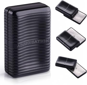 Fidget Toys Adults, Fidget Slider, Magnetic Fidget Slider, Adult Fidgets for Anxiety and Stress, with a Unique Tuning Fork Effect Matte Black