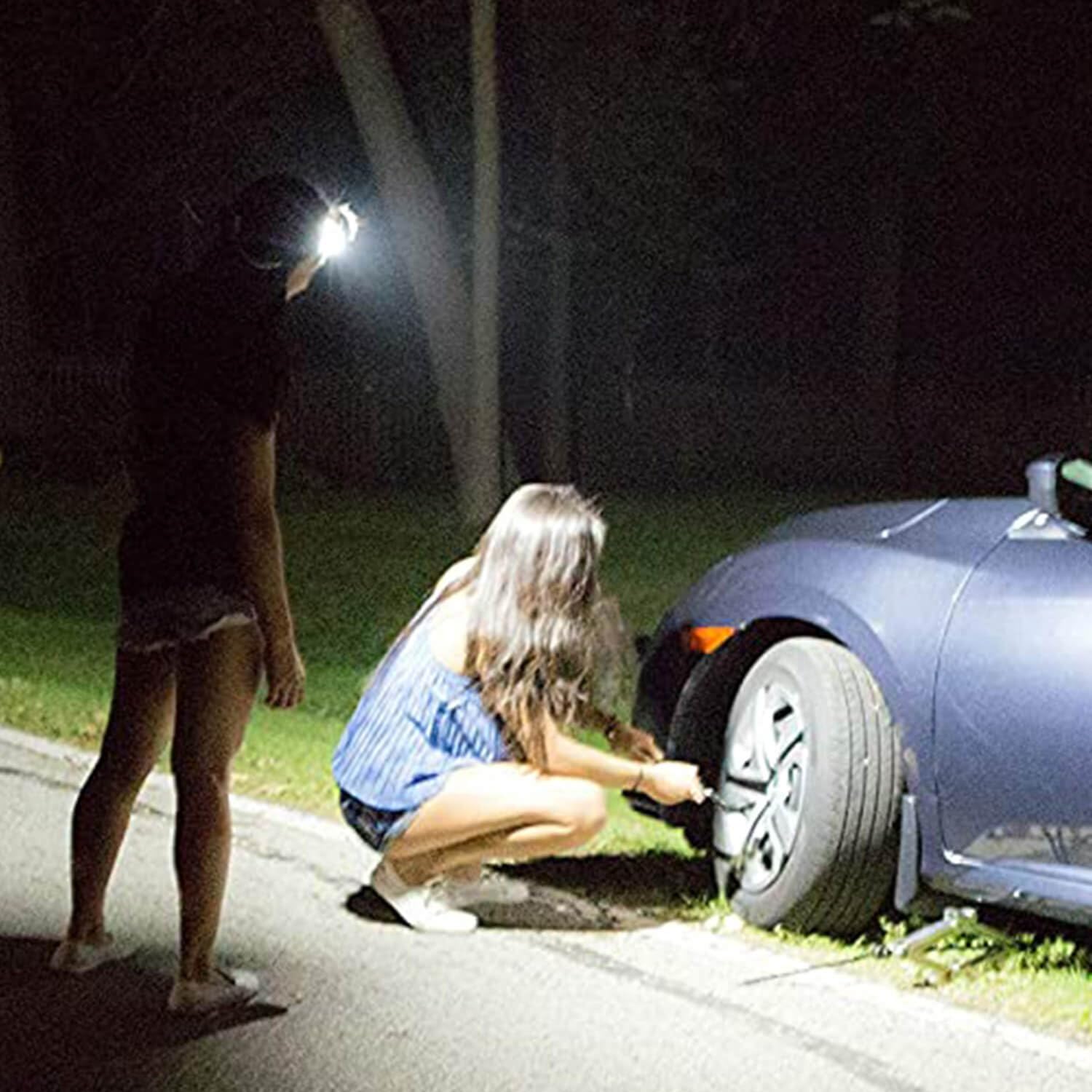 MODERN NEEDS Hero – Phares à DEL pour une visibilité maximale – Lampe frontale tactique 200 lumens pour kits de survie et équipement de camping