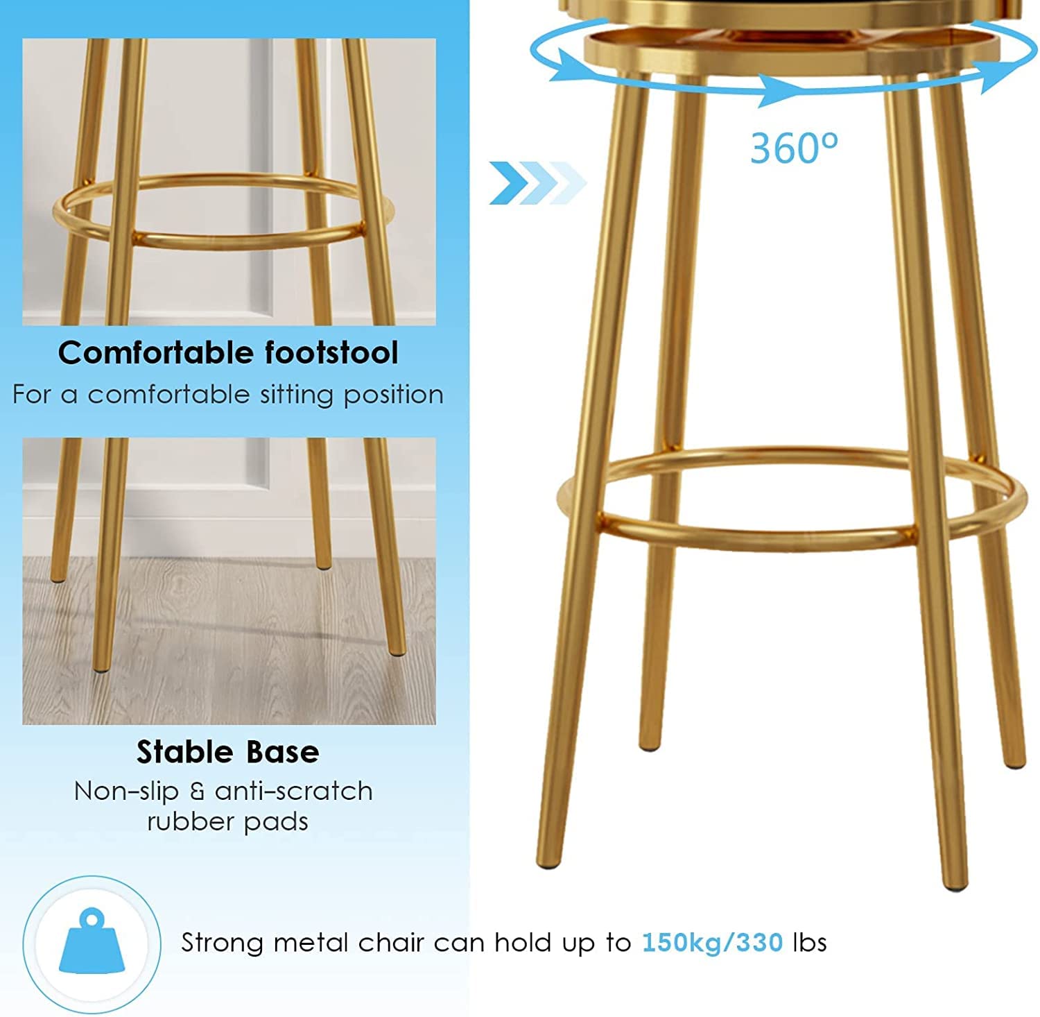 Amazon.co.jp: カウンターバースツールセットバースツールハイチェア