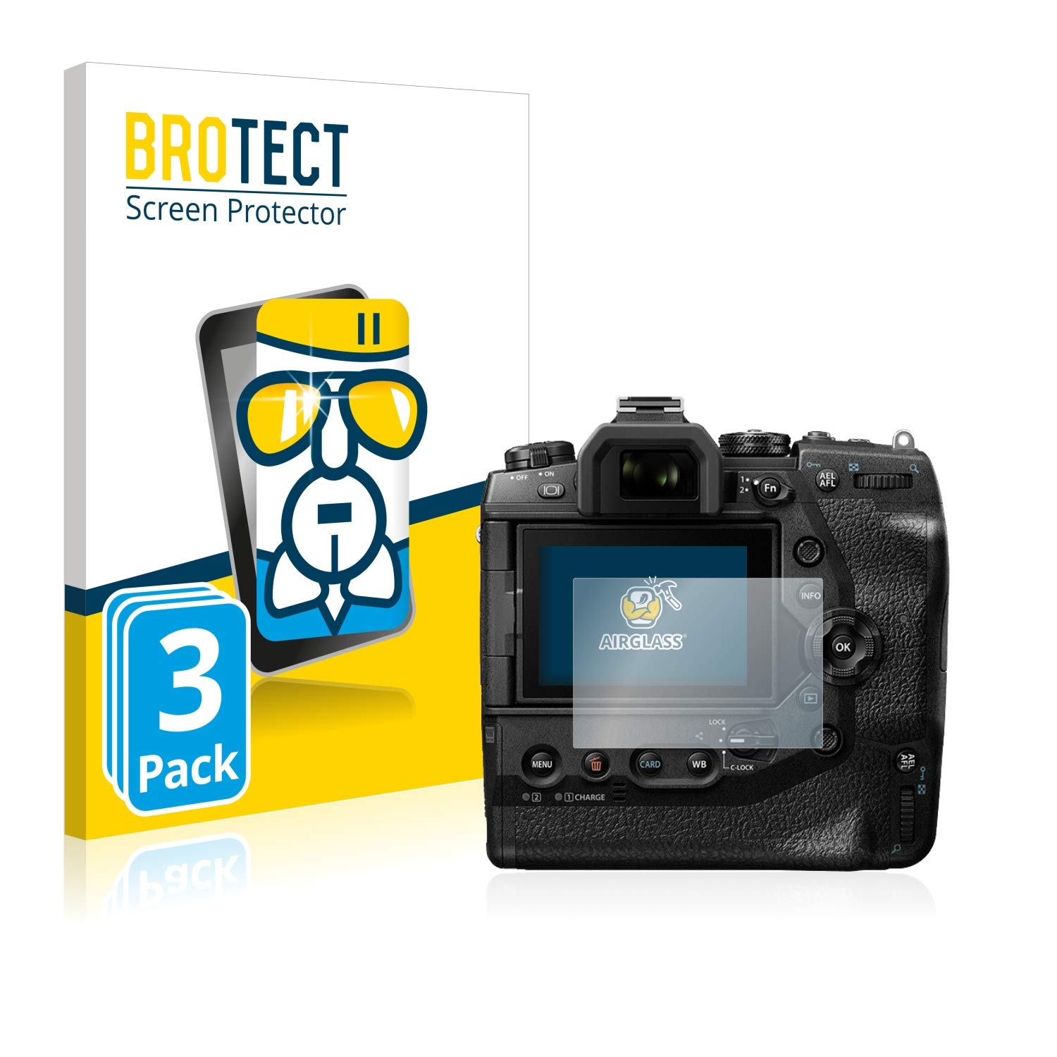 Brotect BROTECT Protector Pantalla Cristal Compatible Con Olympus Tough Tg 6 Protector Pantalla Vidrio 3 Unidades Dureza 9h Airglass 502780