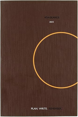 AT-A-GLANCE Cuaderno de planificación diaria 2023, planea. escribir. Recuerda, 6 x 9 pulgadas, gris (70620130)