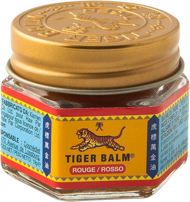 Tiger Balm - BAUME DU TIGRE Rouge à effet chauffant - Contient du camphre et du menthol - Pour <a href=