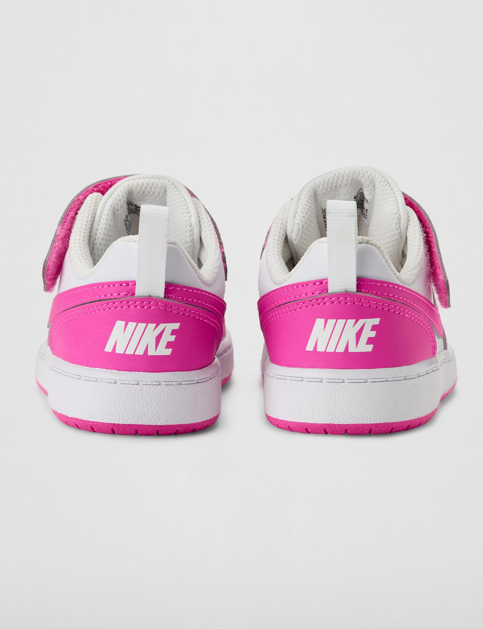 NIKE Court Borough Low Recraft Zapatillas-Bebé e Infantil, Shoes, White/Laser Fuchsia, 27 EU