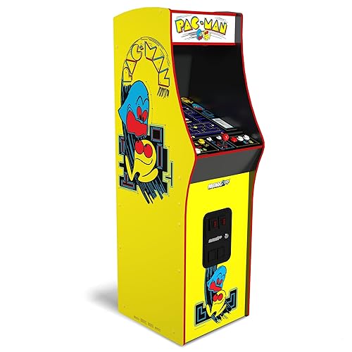 Arcade1Up PAC-MAN Deluxe Arcade Machine, construida para tu hogar, con armario de pie de tamaño completo de 5 pies de alto, 14 juegos clásicos y