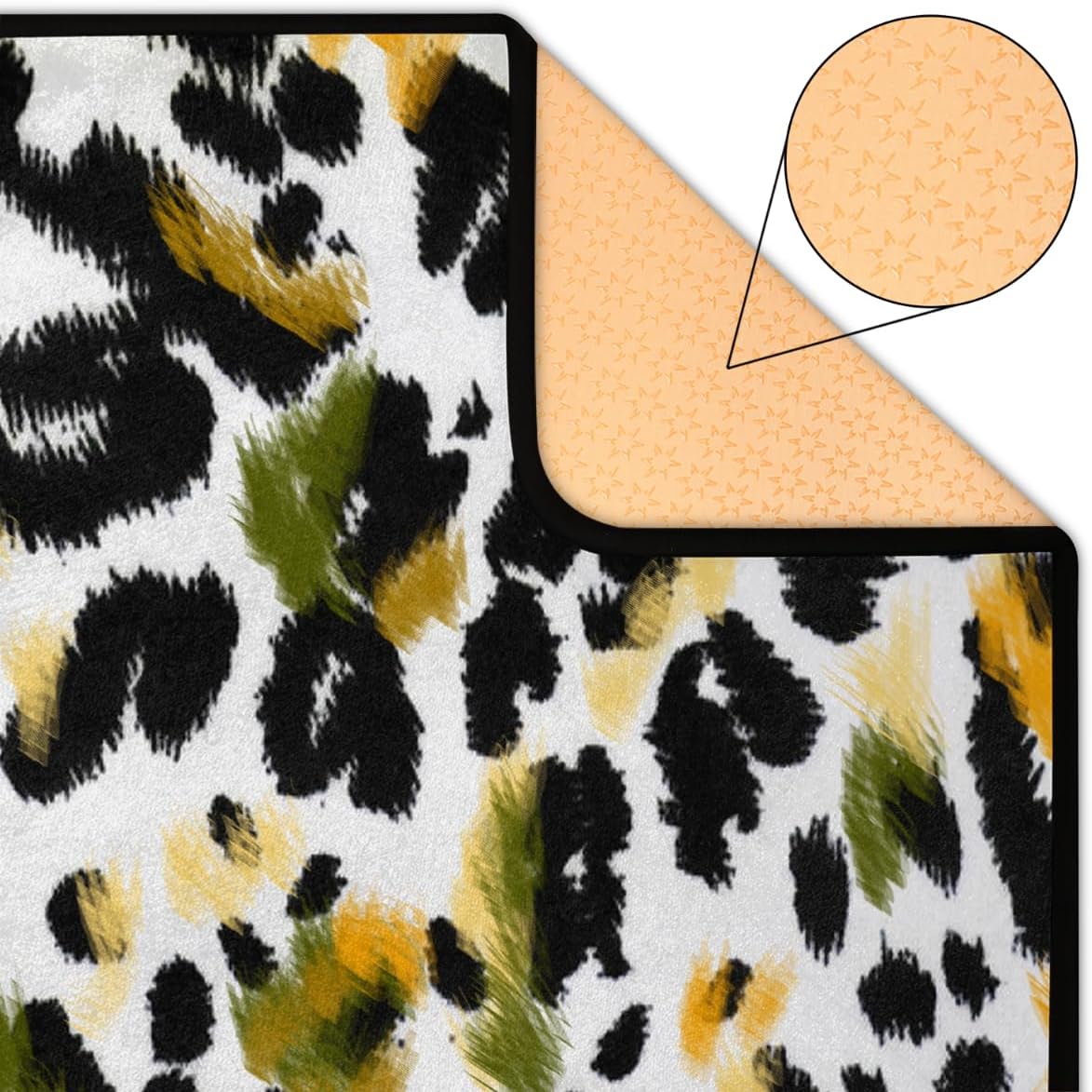 Bathroom Rug Mat 58x80 in, Non Slip Rug Pads for Hardwood Floors and Tiles, Reusable and Washable Tape for Area Rugs, Dual Sided Adhesive Gripper Keep Corners Flat, Set of 2