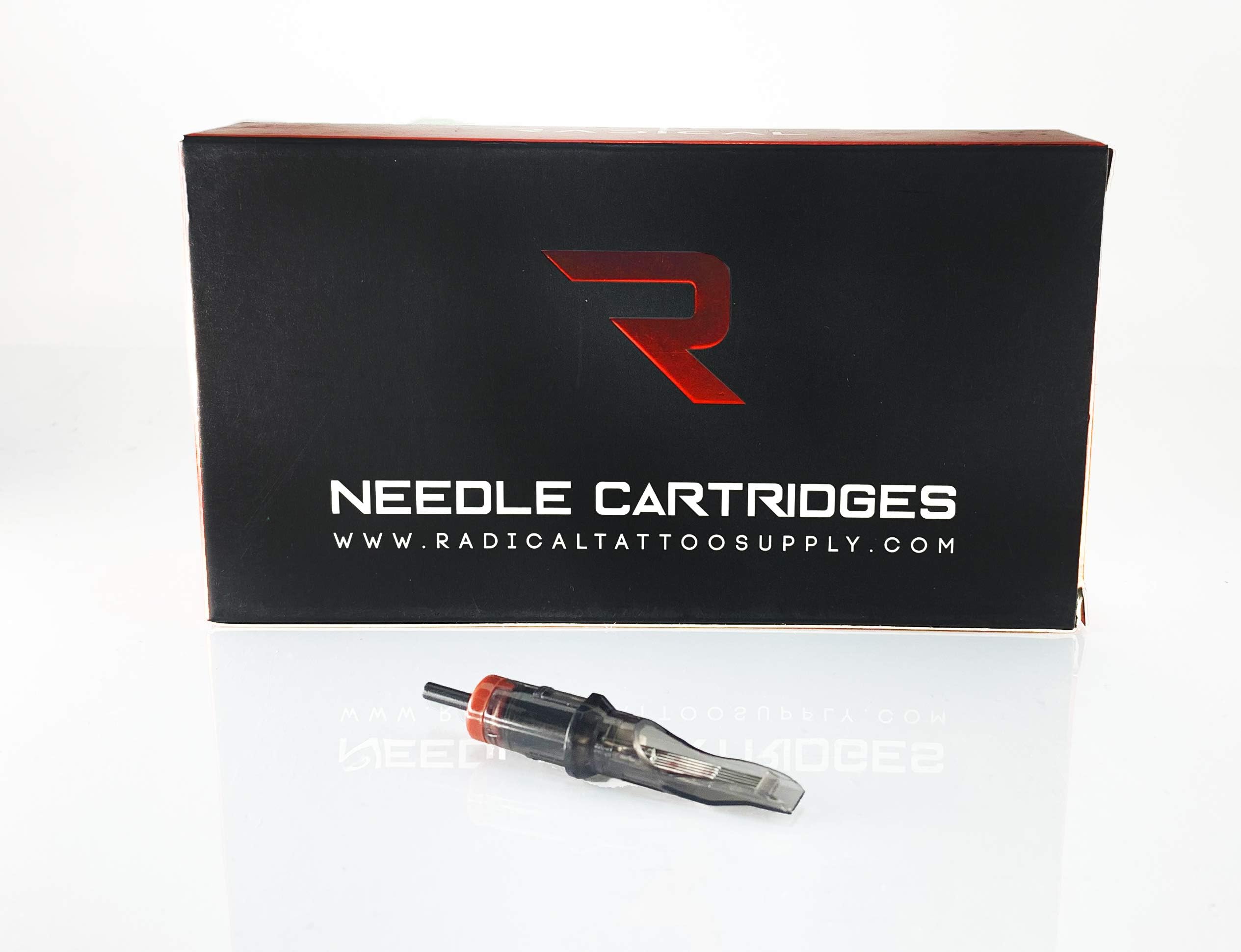 RADICAL #10 Bugpin Disposable Cartridge Tattoo Needles Round Liner with Membrane 20pcs (3 Round Liner)