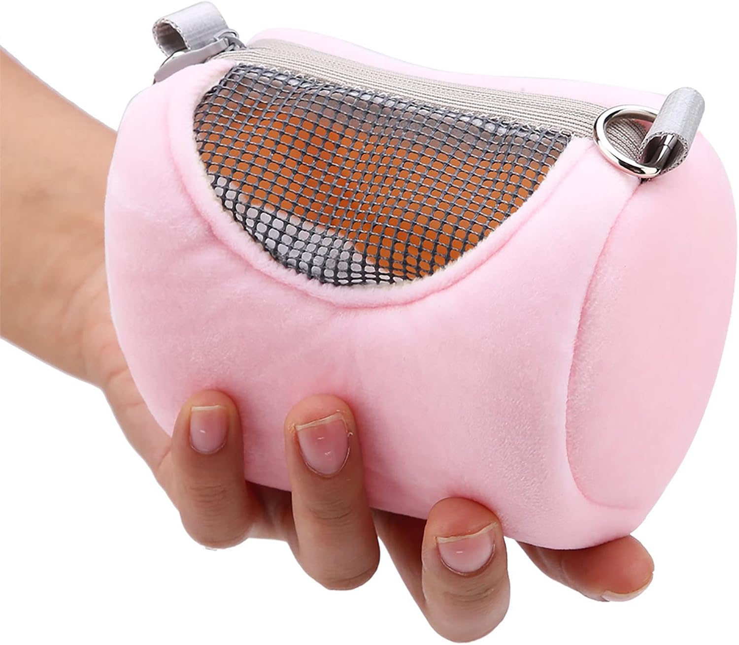 Pssopp Pet Carrier, Breathable Portable Pet Carrying Bag Small Pets Travel Bag Reptile Outdoor Bag for Hamster Gerbil Rat Ferret and Other Small Animals()
