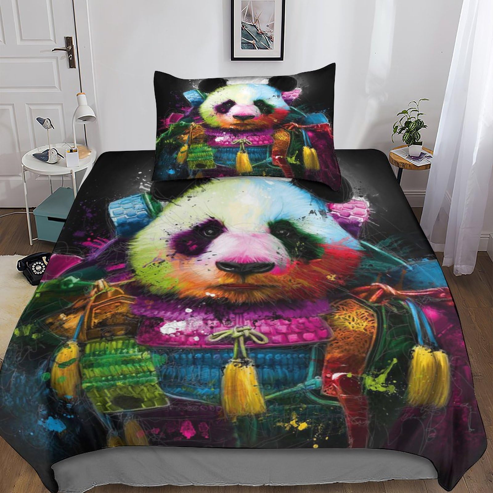 Housse de couette panda 135x200 pour une chambre d'enfant cocooning