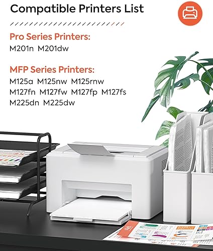 Miniatura 2 de v4ink Cartucho de tóner compatible CF283A de repuesto para HP 83A CF283A para uso en impresoras MFP M127fw M127fn M125nw M201dw M201n M225dn M225dw