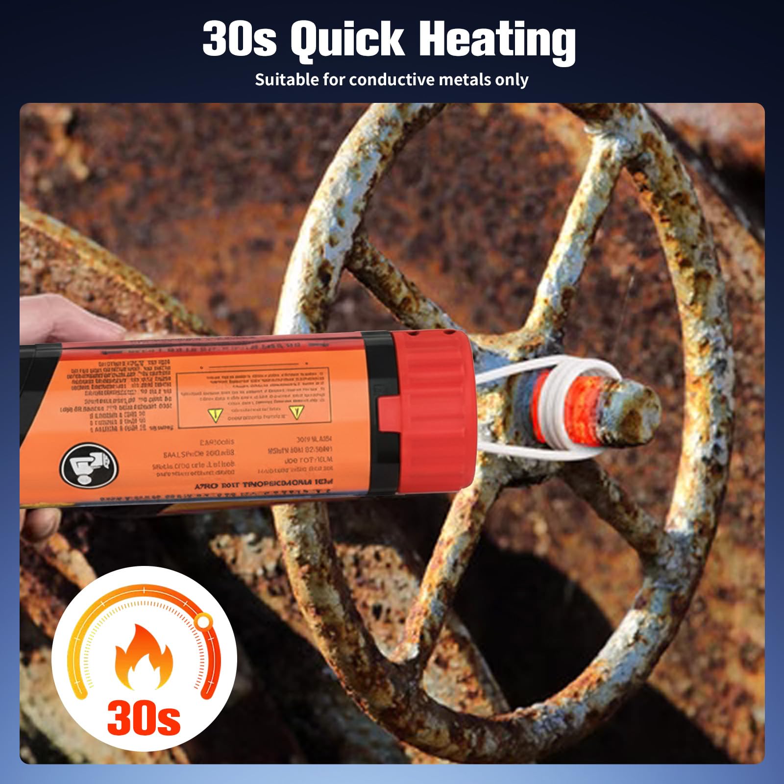 1100W Magnetischer Induktionsheizgerät - Flammenfreies Induktionsheizgerät, 8 Heizspulen(30/40/50mm*2, 750mm*2), für Präzisionsteile wie Muttern, Schrauben, Zahnräder, Riemenscheiben, Lager Usw