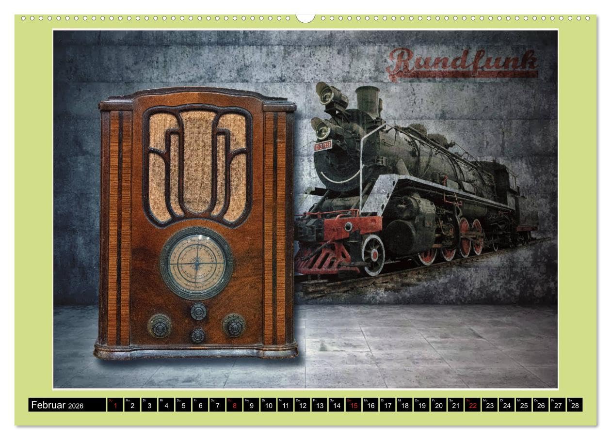 RADIO LEGENDEN (hochwertiger Premium Wandkalender 2026 DIN A2 quer), Kunstdruck in Hochglanz: Radios, Funkempfänger, Musik, erzählen Geschichten von ... einen guten Empfang. (CALVENDO Technologie)