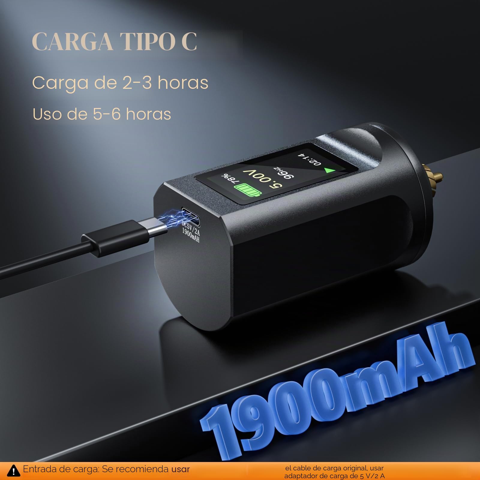 TATELF Batería para Inalambrica 1900 mAh de suministro de energía para RCA Maquina con pantalla digital LED, fuente de alimentación recargable