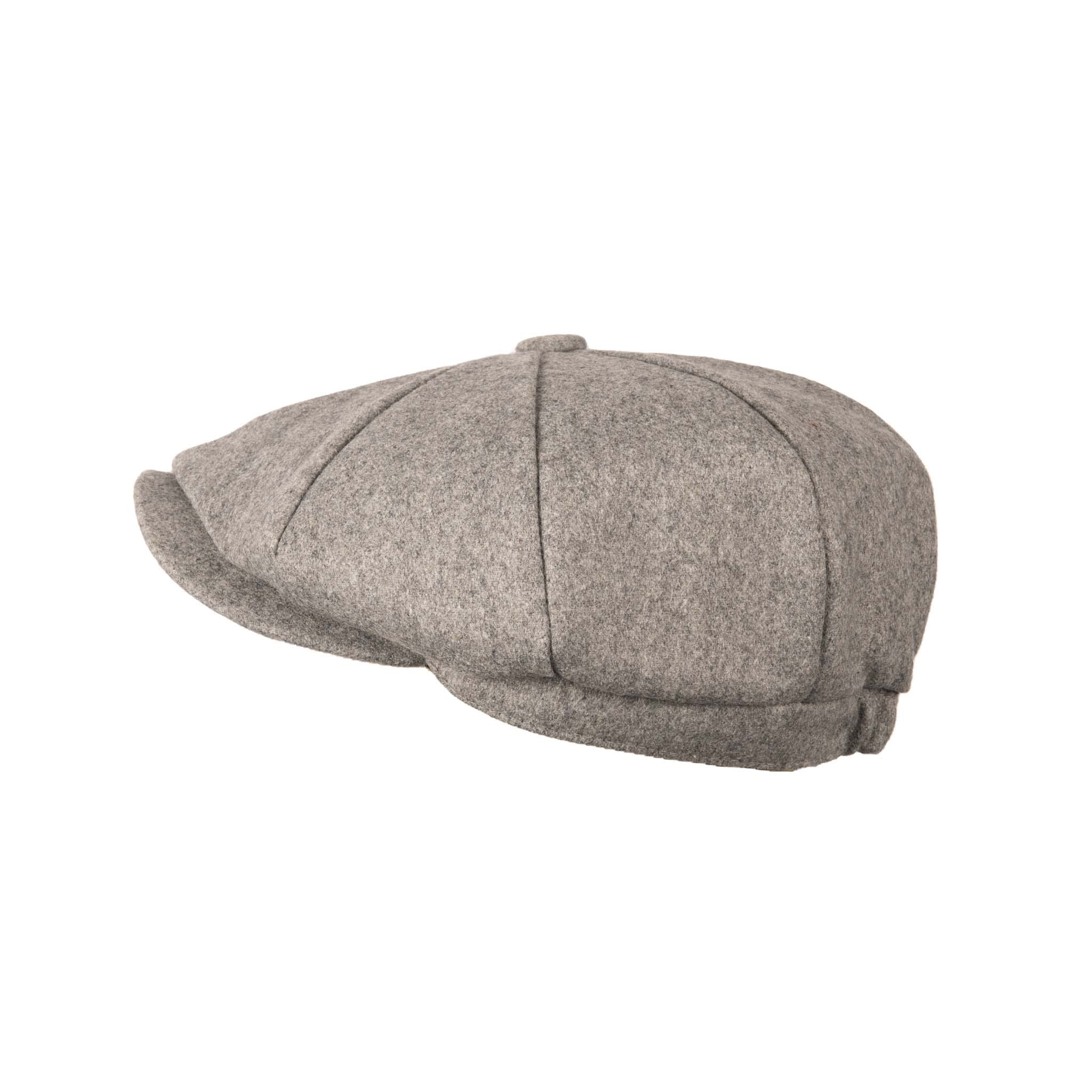 Heritage Traditions Silver/Grey Carlyle Felt Newsboy Cap