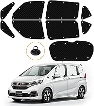 Honda Freed GB5 GB6 GB7 GB8 Compatible Blackout Curtain Easy to Install Sun Shade Thermal Insulation Open Parking H28.9-R6.6 Vehicle-Specific Design Car Camping Sunshade with Storage Bag 9