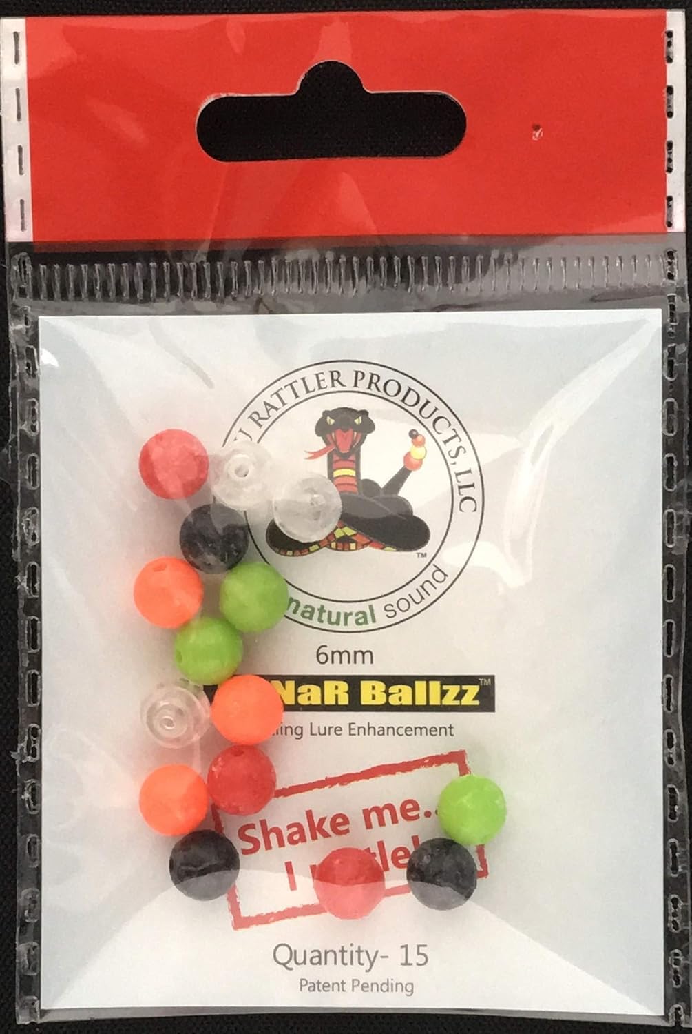 6mm Assorted, SoNaR BallZZ Bayou Rattler rattling beads
