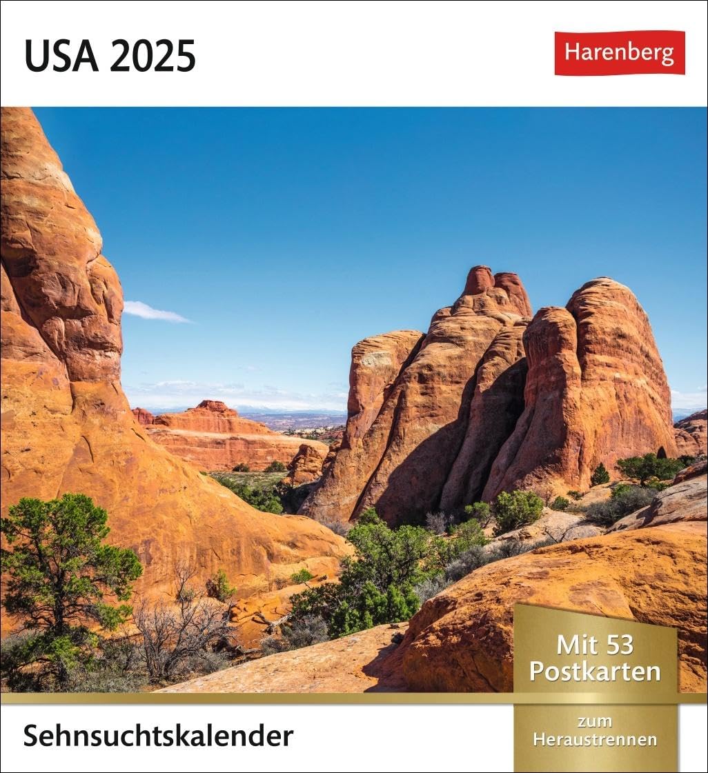 USA Sehnsuchtskalender 2025 Wochenkalender