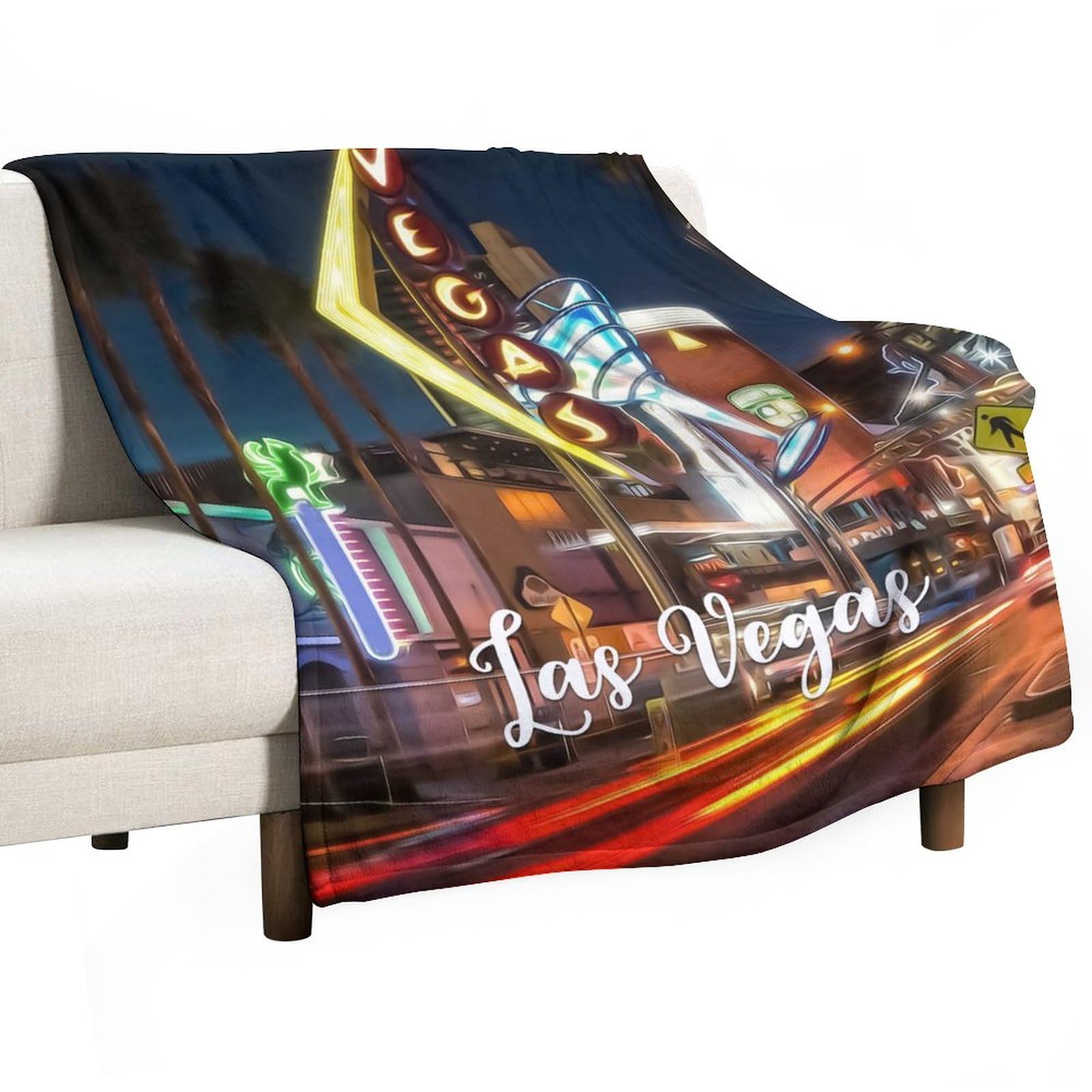 Plaid respirant Las Vegas couverture douce et chaude en peluche anti-frissons