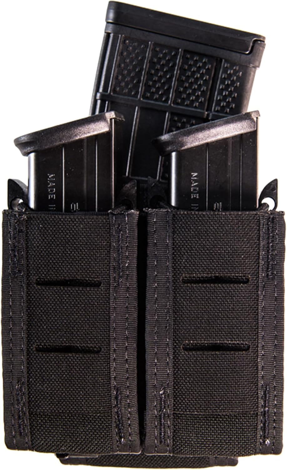 High Speed Gear - Duty Double Pistol Taco MOLLE Mag Pouch, Police Gear & Military Gear, Tactical Magazine Pouch for Professionals (Black)