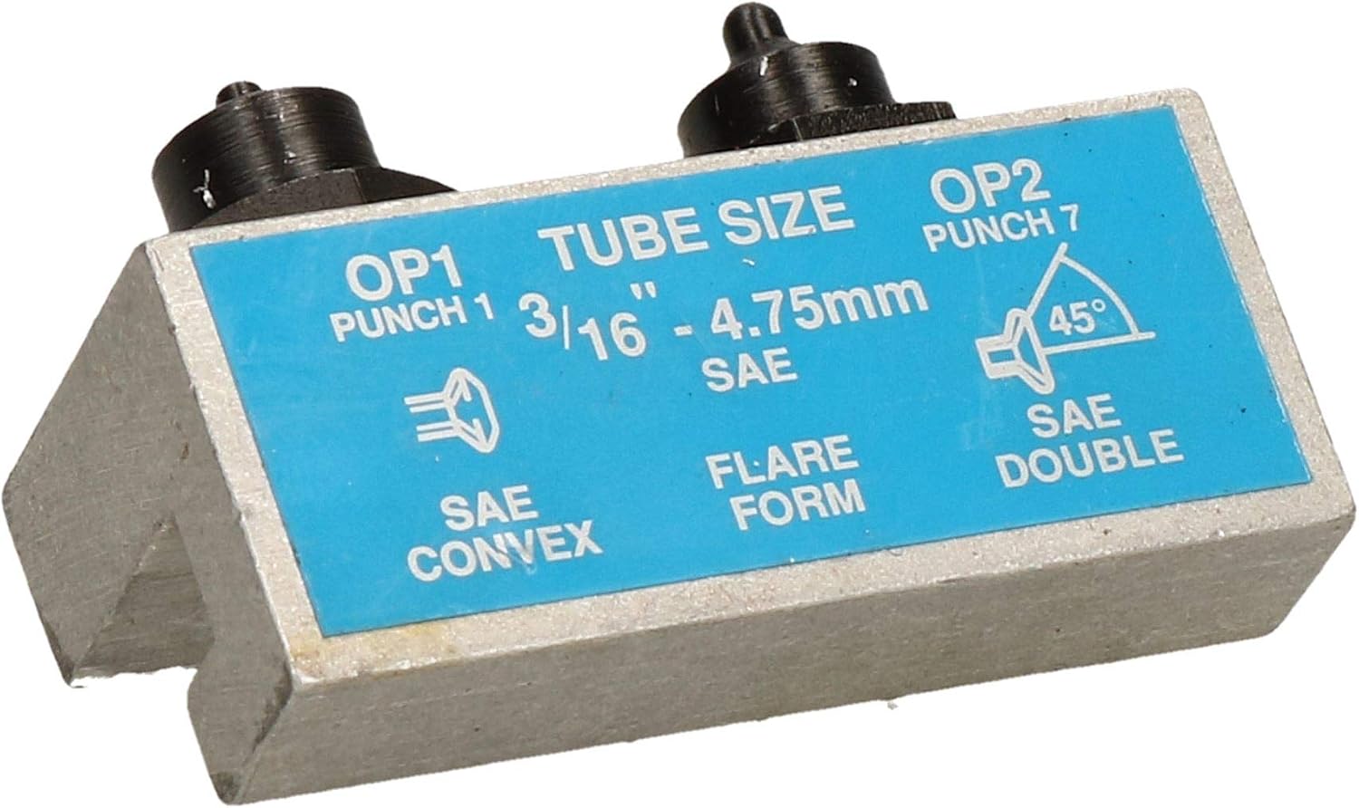 AB Tools Brake Flaring Tool Punch 3/16" SAE + 4.75mm Pipe Single + Double Flares Former