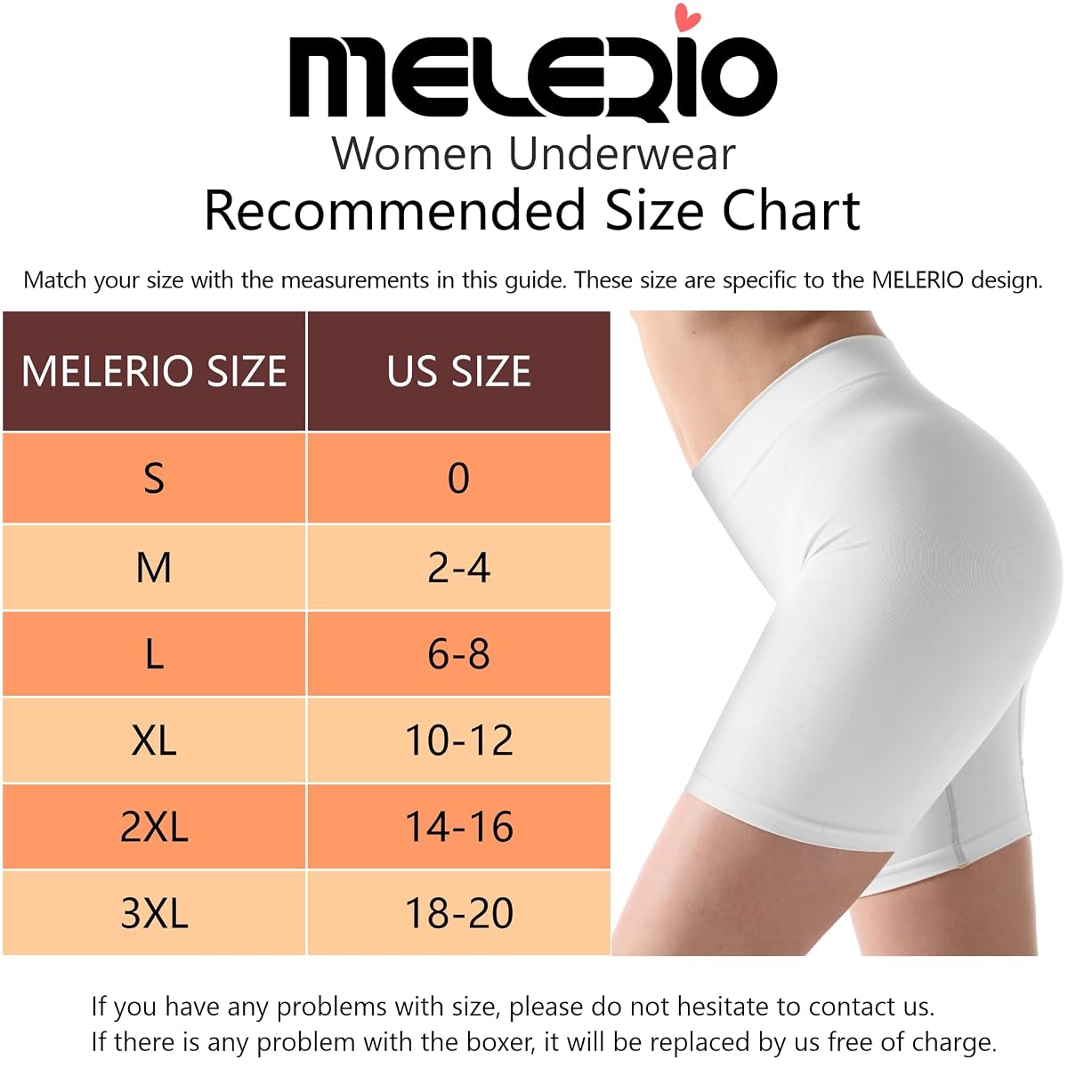 MELERIO Women's Slip Shorts, Comfortable Boyshorts Panties, Anti-chafing
