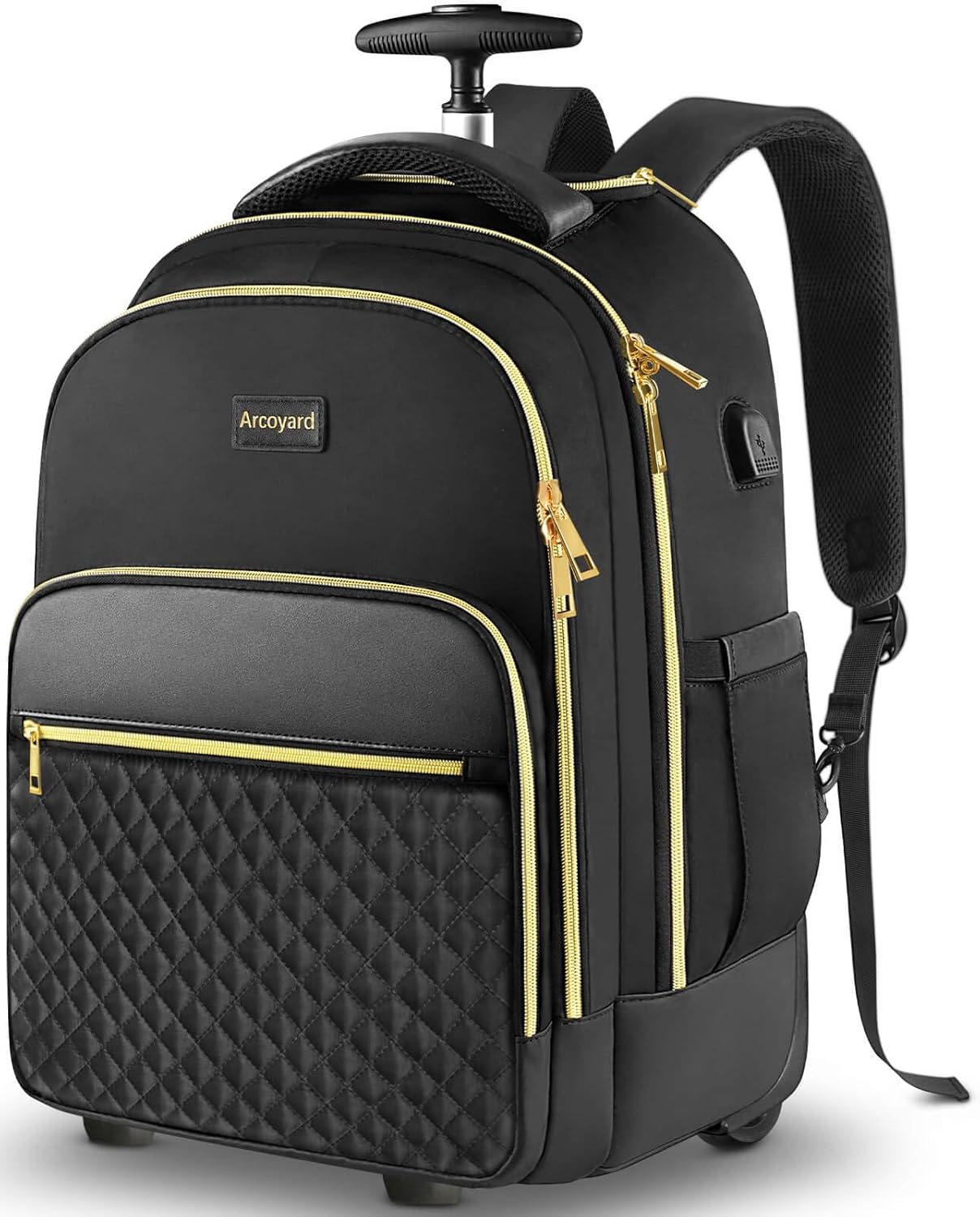 Rolling Backpack Carry On Luggage For Adults With Wheels