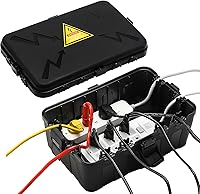 Vista 1 de Hrensaw Caja eléctrica grande para exteriores impermeable (12.5 x 8.5 x 5 pulgadas), cubiertas de salida impermeables IP54 para exteriores