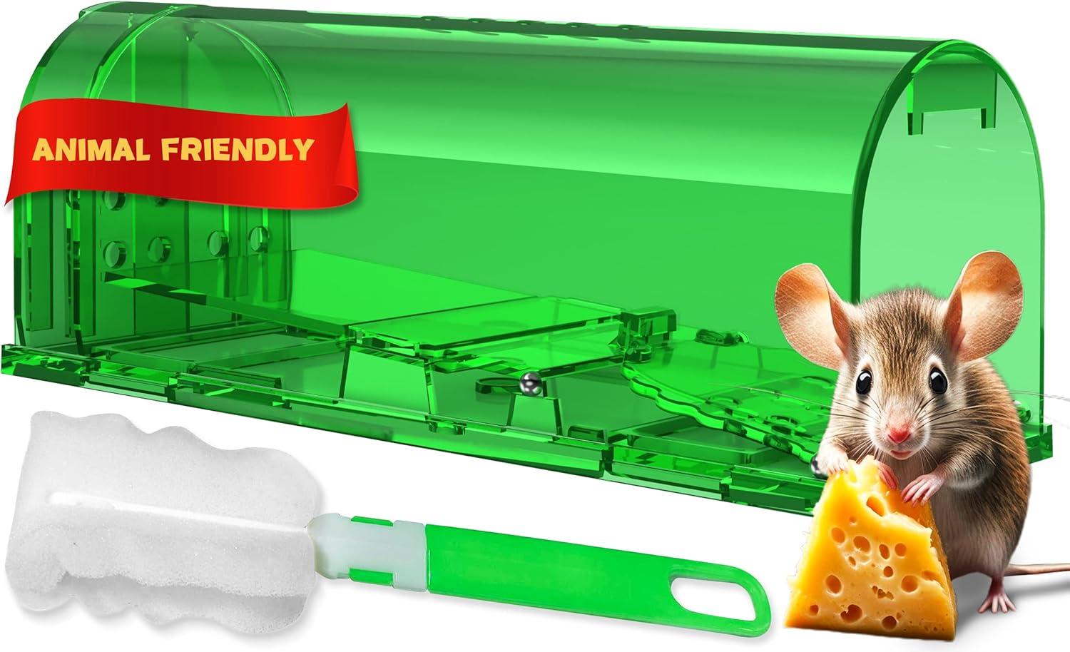 Utopia Home Humane Mouse Traps Indoor for Home Green