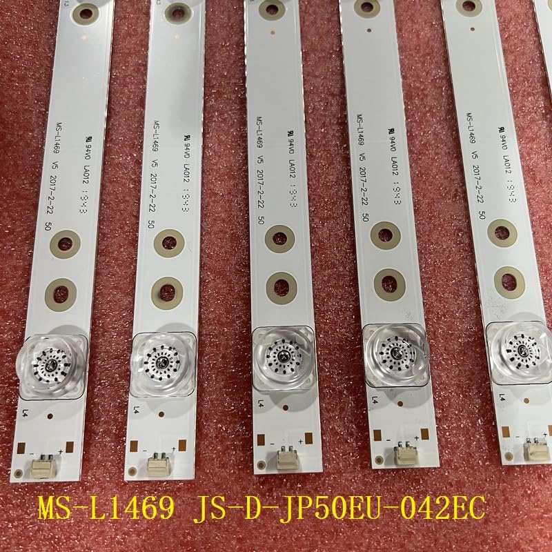 Kit de 10 Tiras LED de 4 LED for televisores Akai de 50" (H-LED50F452BS2, JP50UHD110-4K, MS-L1469, JS-D-JP50EU-042EC, E50EU1000, MCPCB)(20pcs For 2 TV)