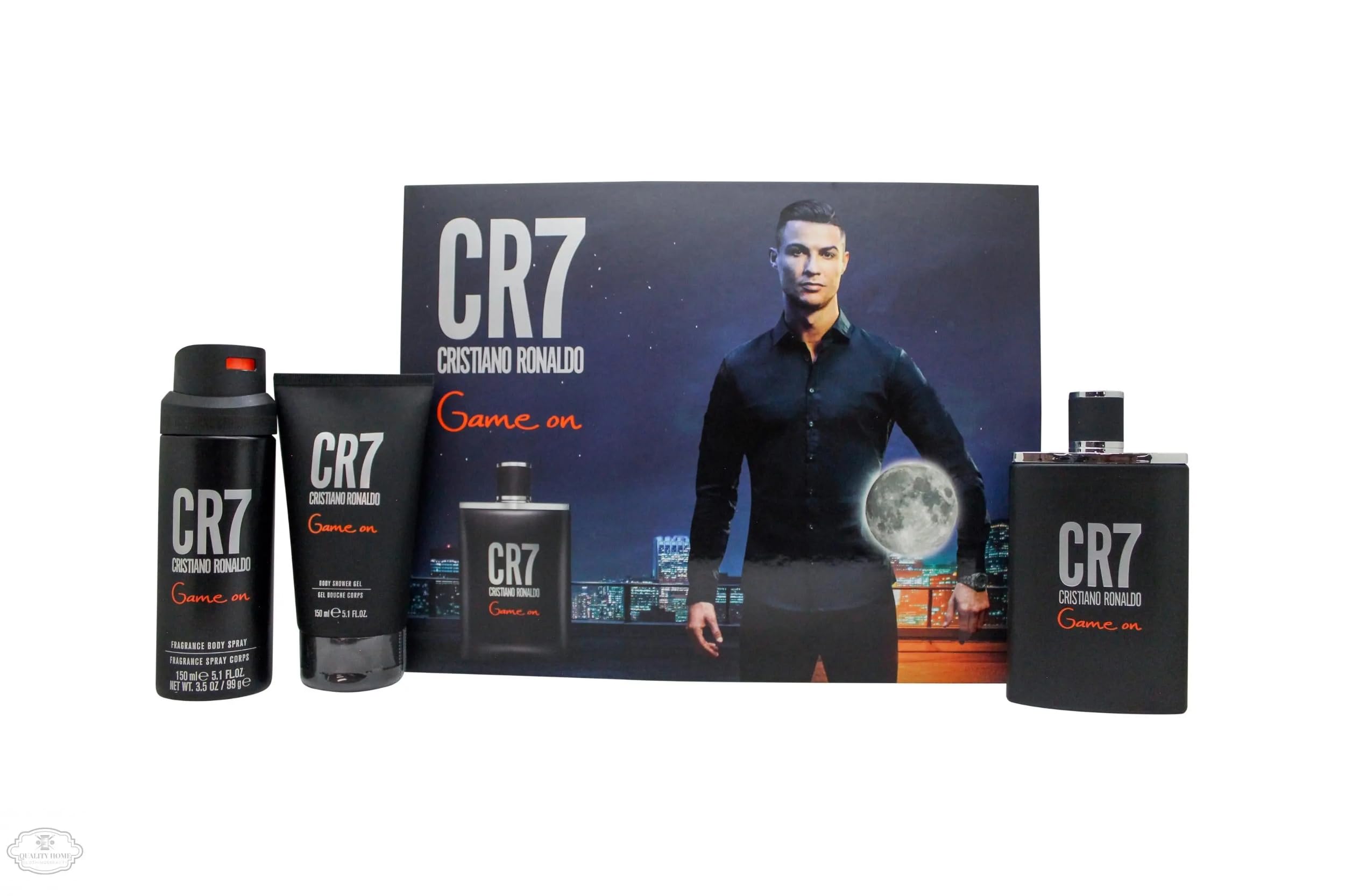 Cristiano Ronaldo Cr7 Game On 3 Pcs: Eau De Toilette 100ml+Shower Gel 150ml+Body Spray 150ml