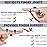 10Pcs Clear Oval Finger Splints & Sleeves Kit, 6 Graduated Trigger Finger Splint & 4 Finger Sleeves for Trigger/Mallet/Arthritis/Straightening, Finger Brace Support for Thumb/Middle/Ring/Index/Pinky (Size 4,5,6,7,8,9)