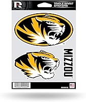 Vista 12 de Rico Industries NCAA - Lámina de adhesivos triple diseño de Alabama