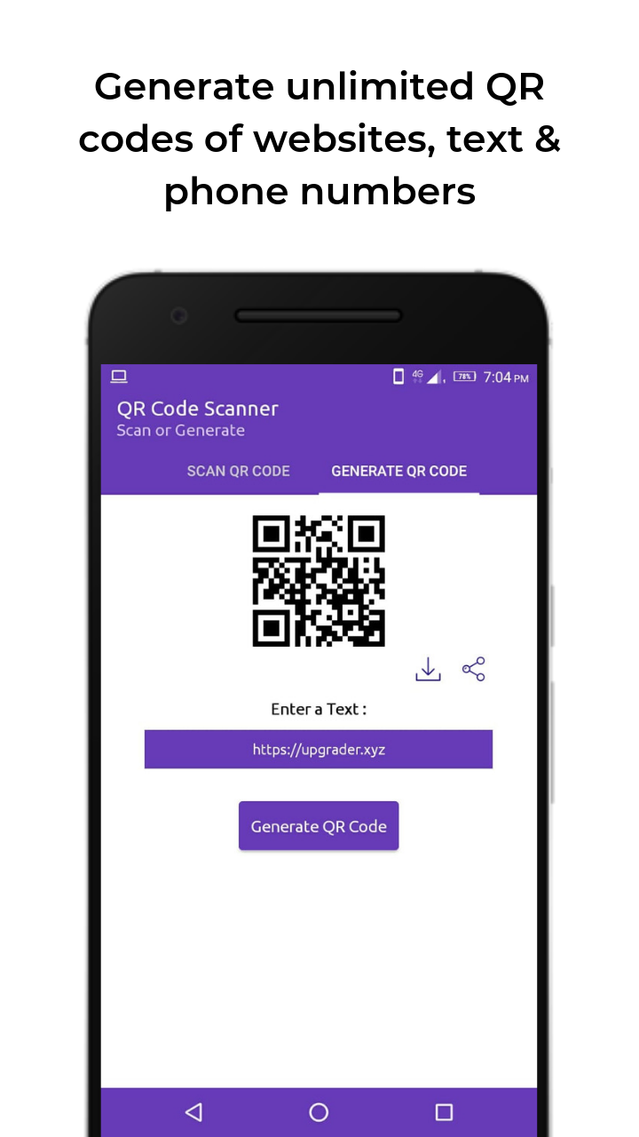QR code scanner & generator - App on Amazon Appstore