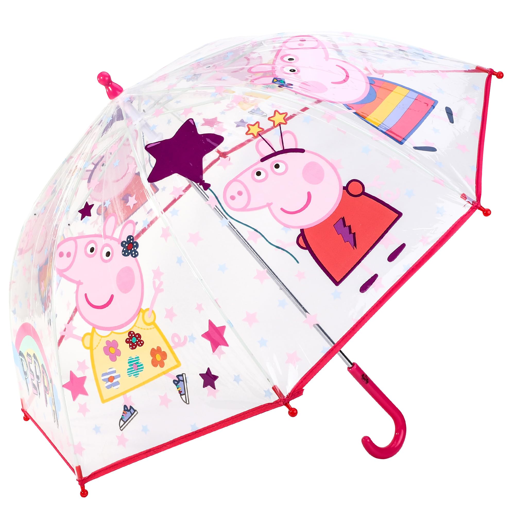 CERDÁ LIFE'S LITTLE MOMENTS Dome Umbrella for Kids Childrens Boys Girls Brolly with Safety Opening (Peppa Pig)