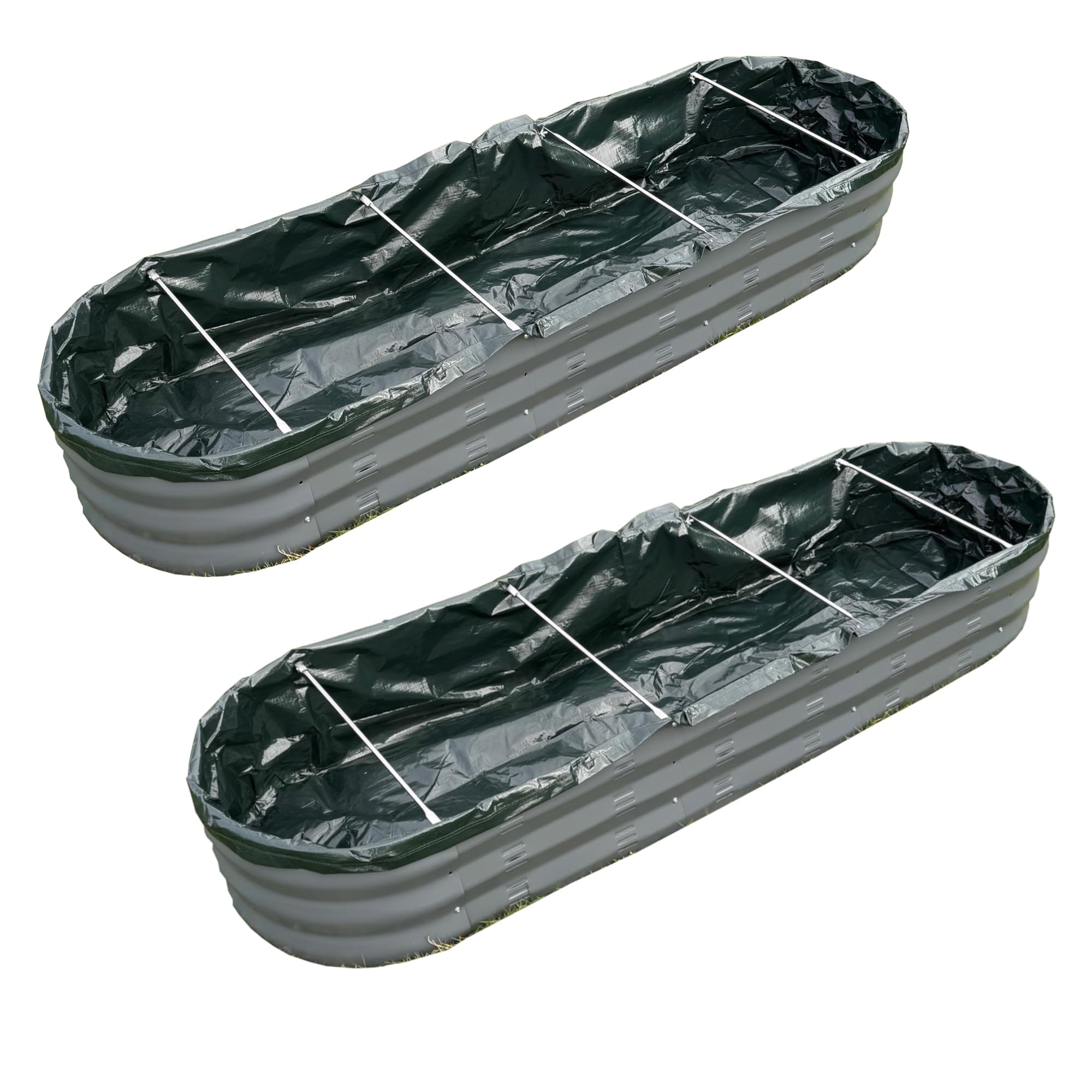 Selections Liner for Oval Metal Raised Vegetable Bed (176cm x 51cm) - Pack of 2